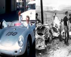 It is strange but true that the actor met  James Dean just a day before James' death. James showed his new Porsche to Guinness for which he adviced th